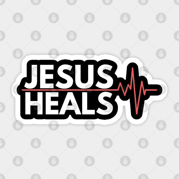 Jesus Heals Sticker by Happy - Design